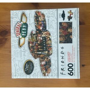 Friends TV Show 600‑Piece Shaped Puzzle, Central Perk Mug, Complete All Pieces